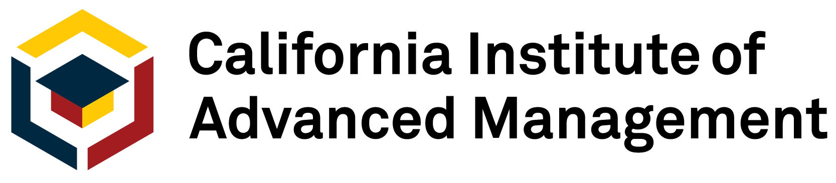 Management That Matters. The logo for the california institute of advanced management