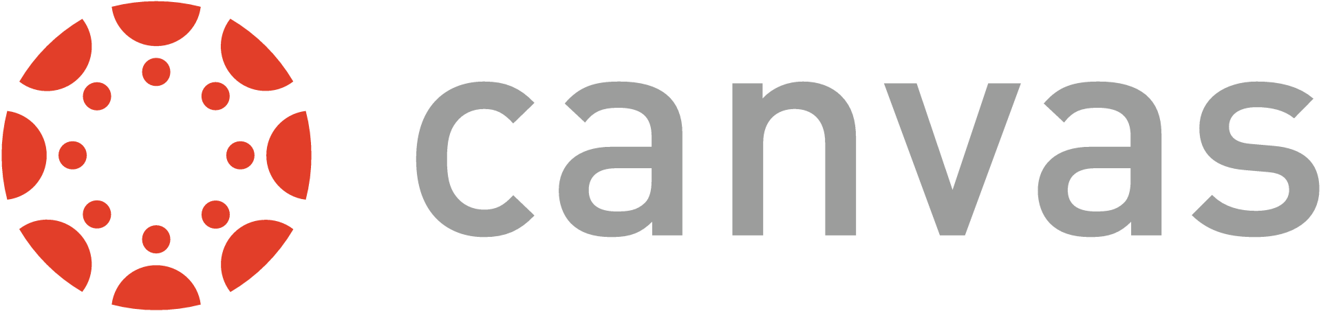 A logo for canvas with a red circle in the middle.